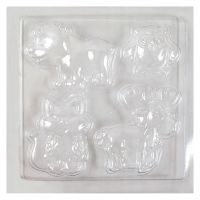 PlayBox: Forma na odlievanie sadry so zvieratami 17x17 cm