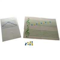 Notový papier s huslovým kľúčom,  A5