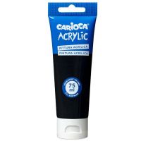 Čierna akrylová farba Acrylic 75 ml – Carioca