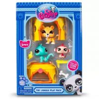 Littlest Pet Shop: balenie 3 figúrok, 1. séria – Džungľa