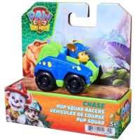 Labková patrola: Dino Movie Chase mini pretekárske autíčko 6,4 cm - Spin Master