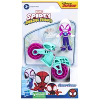 Spidey a jeho úžasní priatelia: Ghost-Spider, hrdinská figúrka na motorke - Hasbro
