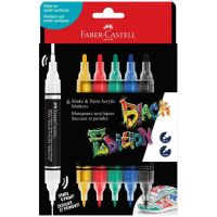 Faber-Castell: Black Edition Shake & Paint 2-stranný farebný marker set s hrotmi 3 mm a 1 mm, 6 kusov - 4/8/48c0def82a0fc1f7d657d6c8959e5d662efd03e77050de89b9838d8141c47fe7.jpg