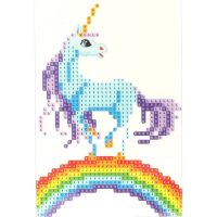 Diamantové puzzle: Unikornis na dúhe diamantový maliarsky set 10x15cm