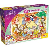 Disney Snehulienka 2 v 1 maxi 24-dielne puzzle a omaľovánka 70x50 cm - Lisciani