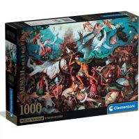 Múzejná zbierka: Bruegel - Pád vzbúrených anjelov 1000-dielne puzzle s plagátom - Clementoni
