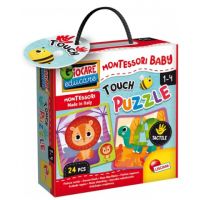 Montessori Baby: Dotyková skladačka - Zvieratá