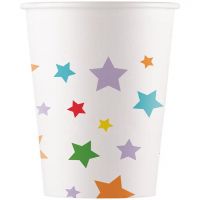Hviezdičkový papierový pohár, 8-dielna sada, 200 ml