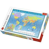 Politická mapa sveta 2000 ks puzzle - Trefl