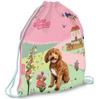 Ars Una: Cute animals Doggie vrecko na prezuvky, športový vak 32x42 cm