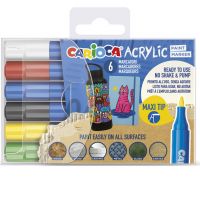 Acrilyc Akryl Maxi marker 6-dielová sada - Carioca - a/c/Acrilyc-Akryl-Maxi-marker-6-dielova-sada--Carioca-1.jpg