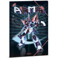Ars Una: A.R.M.S. obal s gumičkou a motívom robota, formát A4 - a/r/Ars-Una-A-R-M-S-obal-s-gumickou-a-motivom-robota-format-A4-1.jpg