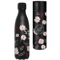 Ars Una: Flowery Black dvojstenná kovová fľaša v darčekovej krabičke 500ml - a/r/Ars-Una-Flowery-Black-dvojstenna-kovova-flasa-v-darcekovej-krabicke-500ml-1.jpg