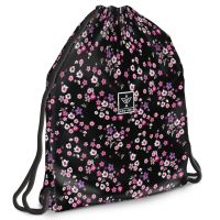 Ars Una: Pearl Blossom Black kvetinový športový vak, športová taška 37,5x46cm - a/r/Ars-Una-Pearl-Blossom-Black-kvetinovy-sportovy-vak-sportova-taska-37-5x46cm-1.jpg