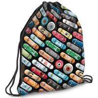 Ars Una: Rollin Mania čierne vrecko na telocvik, športový vak 32x42cm - a/r/ars-una-rollin-mania-cierne-vrecko-na-telocvik-sportovy-vak-32x42cm.jpg