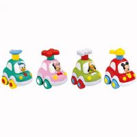 Clementoni Baby: Press&Go autíčko s Disney postavičkou v štyroch rôznych variantoch 1ks