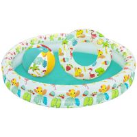 Bestway: Beachtastic nafukovací detský brodiaci bazén sada 3 v 1 Ø 122 x 20 cm - b/e/Bestway-Beachtastic-nafukovaci-detsky-brodiaci-bazen-sada-3-v-1--122-x-20-cm-1.jpg