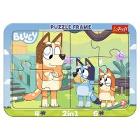 Bluey 2 v 1 rámové detské puzzle - Trefl