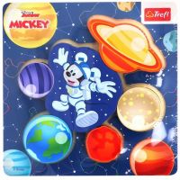 Disney Mickey myš v priestore drevený tvarovací puzzle - Trefl