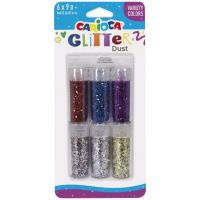 Carioca: Glitter Dust 6 dieny set sľudových práškov v tégliku - Farebné variácie