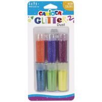 Carioca: Glitter Dust 6dielny set sľudových práškov v tégliku - Neónové farby
