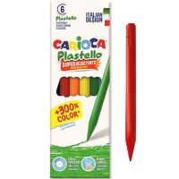 Carioca: Plastello set voskoviek s trvanlivými farbami 6 ks - c/a/carioca-plastello-set-voskoviek-s-trvanlivymi-farbami-6-ks.jpg