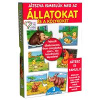 Uč sa hravo! Zvieratá a ich mláďatá - maďarská vzdelávacia hra