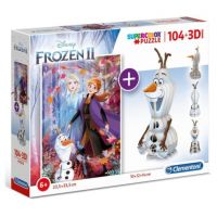 Clementoni: Disney Frozen 2v1  104 ks puzzle a figúrka Olaf - c/l/clementoni-disney-frozen-2v1-104-ks-puzzle-a-figurka-olaf.jpg