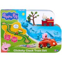 Peppa prasiatko Whizz-Around s králikom Rebekou a červeným vlakom – vlaková súprava