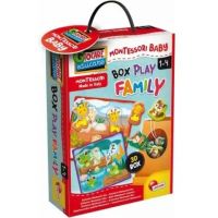 Montessori: Baby Box rozvojové tvarové vkladacie puzzle - Zvieratá - Lisciani