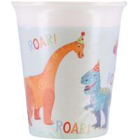 Dino párty papierové poháre, sada 8 ks, 200 ml - d/i/Dino-party-papierove-pohare-sada-8-ks-200-ml-1.jpg