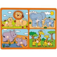 Divoké zvieratá s mláďatami, drevené puzzle s rukoväťou - Woodyland - d/i/divoke-zvierata-s-mladatami-drevene-puzzle-s-rukovatou-woodyland.jpg