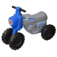 Policajný cross motor s pohonom na nohy na 4 kolesách - D-Toys