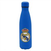 Real Madrid Nerezová dvojitá modrá oceľová fľaša 500ml