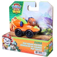 Labková patrola: Dino Movie Zuma mini pretekárske autíčko 6,4 cm - Spin Master