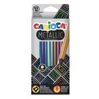 Metallic 12 dielny set farebných ceruziek - Carioca
