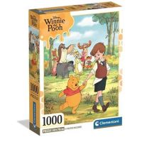 Macko Pú a jeho priatelia – puzzle s 1000 dielikmi a plagátom - Clementoni