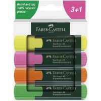Faber-Castell: 1548 Superfluorescent 4-dielna sada zvýrazňovačov - f/a/Faber-Castell-1548-Superfluorescent-4-dielna-sada-zvyraznovacov-1.jpg