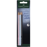 Faber-Castell: GRIP Sparkle Harmony 3-dielna sada grafitových ceruziek 
