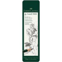 Faber-Castell: Grafitová ceruzka Castell 9000, sada 6 kusov v kovovej škatuľke - f/a/Faber-Castell-Grafitova-ceruzka-Castell-9000-sada-6-kusov-v-kovovej-skatulke-1.jpg