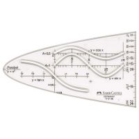 Faber-Castell: Šablóna na parabolu – 14 cm, pre viaceré typy funkcií - f/a/Faber-Castell-Sablona-na-parabolu---14-cm-pre-viacere-typy-funkcii-1.jpg