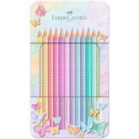 Faber-Castell: Sparkle 12-dielna súprava pastelových farebných ceruziek v kovovej krabičke - f/a/Faber-Castell-Sparkle-12-dielna-suprava-pastelovych-farebnych-ceruziek-v-kovovej-krabicke-1.jpg