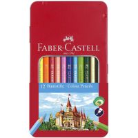 Faber-Castell: Farebné ceruzky, 12 kusová sada v kovovom zásobníku - f/a/faber-castell-farebne-ceruzky-12-kusova-sada-v-kovovom-zasobniku.jpg