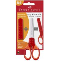 Faber-Castell: Grip červené školské nožnice - f/a/faber-castell-grip-cervene-skolske-noznice.jpg