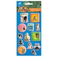 Animal Planet 3D pufová nálepka set 10x22cm na hárku