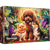 Flamingo by puzzle Psíky v skleníku 600 ks puzzle - Trefl - f/l/flamingo-by-puzzle-psiky-v-skleniku-600-ks-puzzle-trefl-1.jpg
