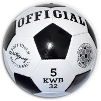 Futbalová lopta z umelej kože v čierno-bielej farbe 23cm - f/u/futbalova-lopta-z-umelej-koze-v-cierno-bielej-farbe-23cm.jpg
