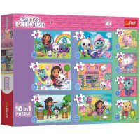Gabi domček pre bábiky 10 v 1 puzzle set - Trefl