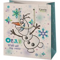 Green Grass Frozen Olaf, premium vianočná darčeková taška strednej veľkosti 18x10x23cm - g/r/green-grass-frozen-olaf-premium-vianocna-darcekova-taska-strednej-velkosti-18x10x23cm.jpg