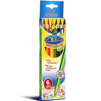 Jumbo farebné ceruzky trojuholníkové 6ks + strúhadlo - Carioca - h/a/Haromszog-Jumbo-szines-ceruza-szett-hegyezovel-6db-Carioca.jpg